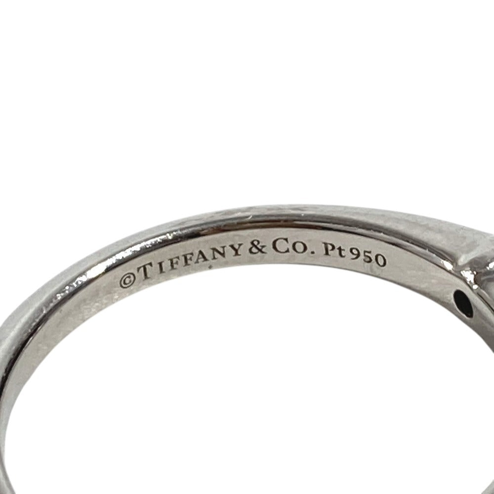 TIFFANY&Co. Platinum Solitaire Diamond 1pt 0.22ct Jewelry Accessory Ring Pt950 Women's Silver