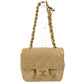 CHANEL Quilted CC Coco Mark Logo Mini Mini Matelasse Bag Pouch Bag Charm Key Holder Handbag Lambskin Unisex Beige