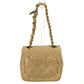 CHANEL Quilted CC Coco Mark Logo Mini Mini Matelasse Bag Pouch Bag Charm Key Holder Handbag Lambskin Unisex Beige