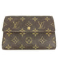 LOUIS VUITTON M61202 Monogram Portefeuille Tresor Etui Papier Long Wallet Flap Trifold Wallet Monogram Canvas Unisex Brown