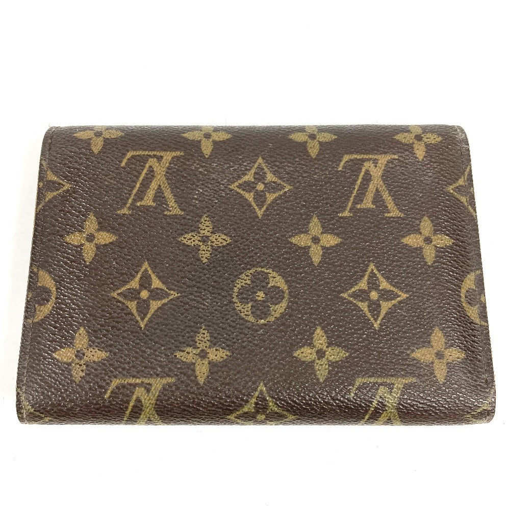 LOUIS VUITTON M61202 Monogram Portefeuille Tresor Etui Papier Long Wallet Flap Trifold Wallet Monogram Canvas Unisex Brown