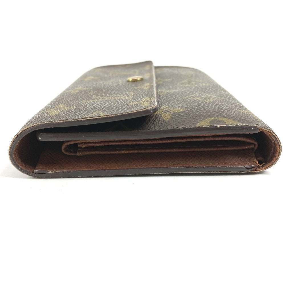 LOUIS VUITTON M61202 Monogram Portefeuille Tresor Etui Papier Long Wallet Flap Trifold Wallet Monogram Canvas Unisex Brown
