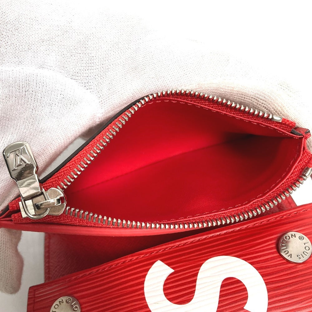 LOUIS VUITTON M67755 Epi Supreme Collaboration CH.CP Wallet Chain Wallet Compact Wallet Trifold Wallet Epi Leather Unisex Red