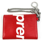 LOUIS VUITTON M67755 Epi Supreme Collaboration CH.CP Wallet Chain Wallet Compact Wallet Trifold Wallet Epi Leather Unisex Red