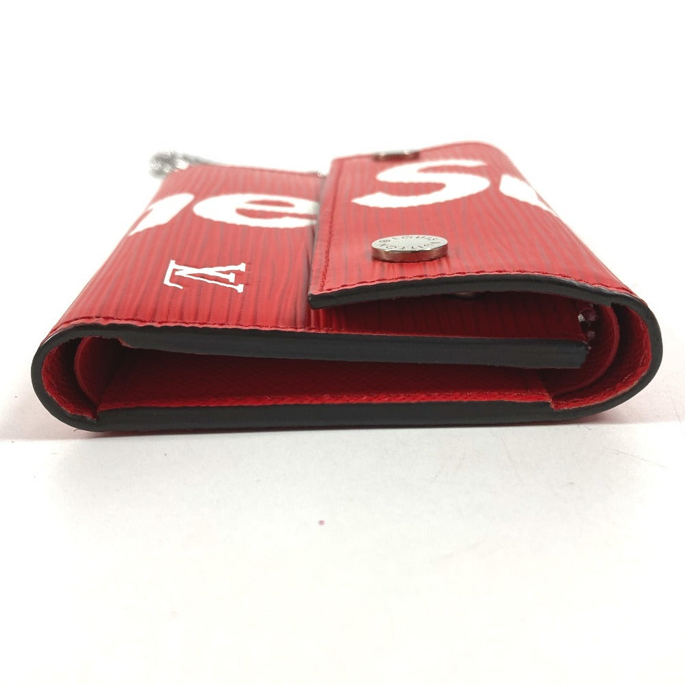 LOUIS VUITTON M67755 Epi Supreme Collaboration CH.CP Wallet Chain Wallet Compact Wallet Trifold Wallet Epi Leather Unisex Red