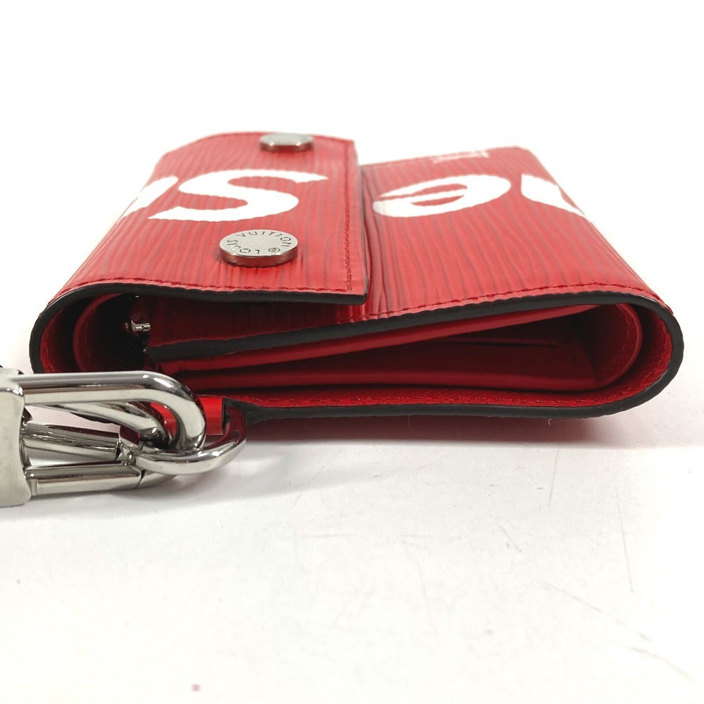 LOUIS VUITTON M67755 Epi Supreme Collaboration CH.CP Wallet Chain Wallet Compact Wallet Trifold Wallet Epi Leather Unisex Red