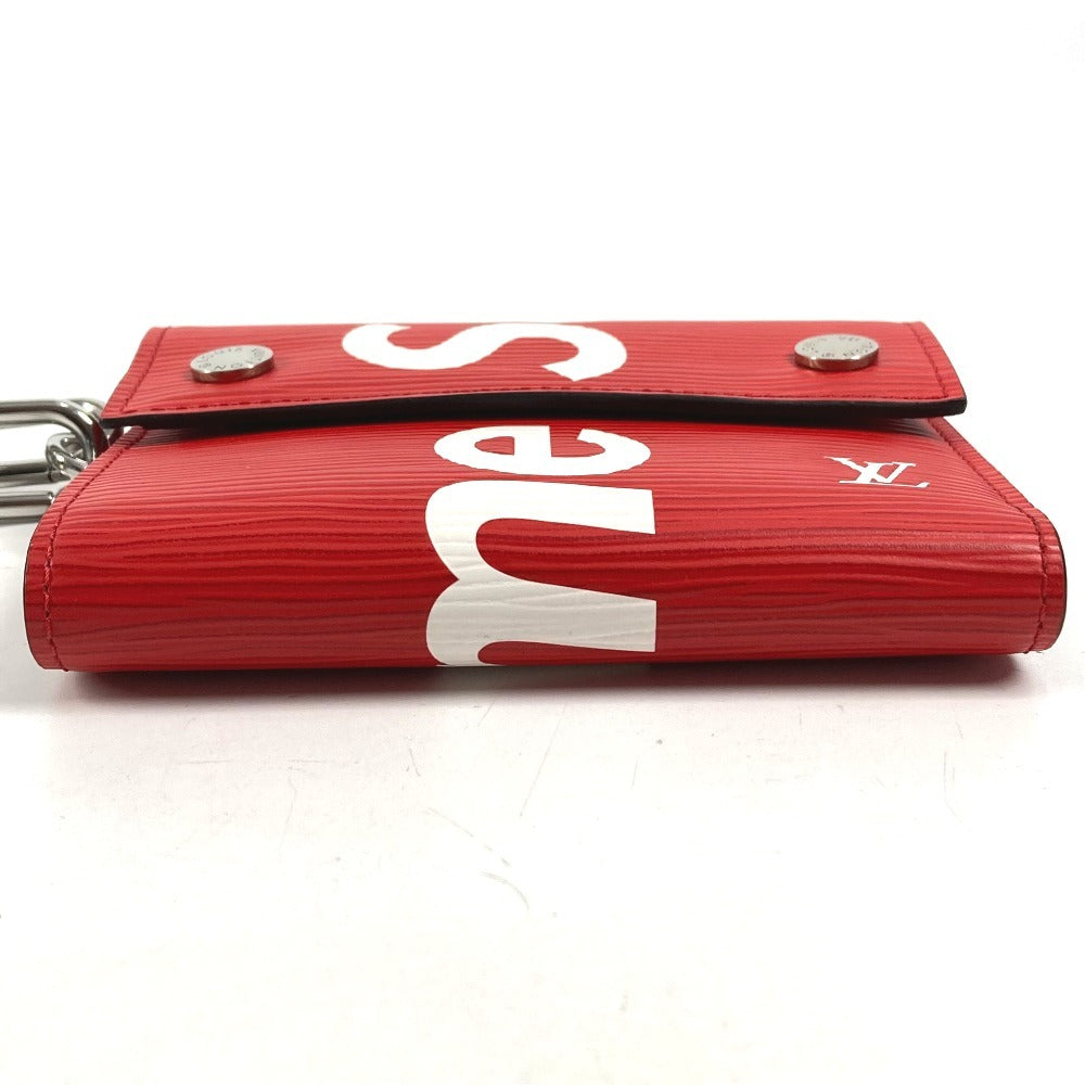 LOUIS VUITTON M67755 Epi Supreme Collaboration CH.CP Wallet Chain Wallet Compact Wallet Trifold Wallet Epi Leather Unisex Red