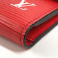 LOUIS VUITTON M67755 Epi Supreme Collaboration CH.CP Wallet Chain Wallet Compact Wallet Trifold Wallet Epi Leather Unisex Red