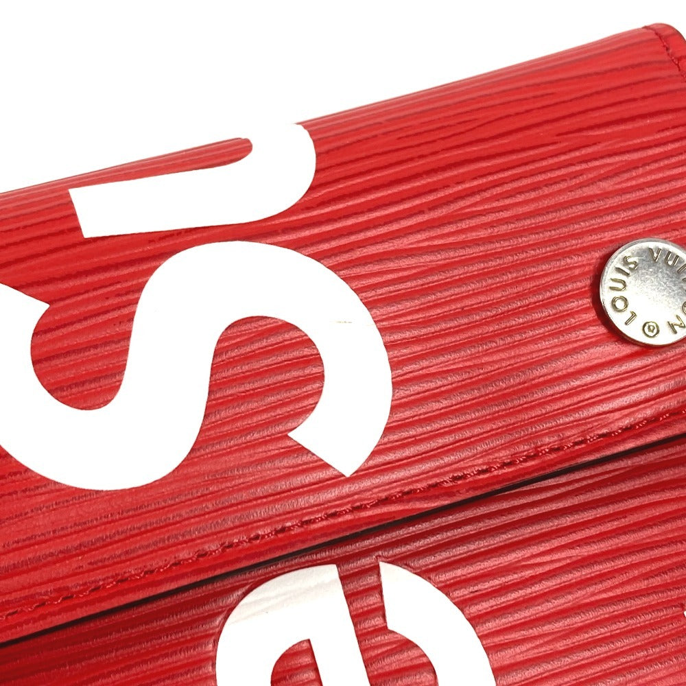 LOUIS VUITTON M67755 Epi Supreme Collaboration CH.CP Wallet Chain Wallet Compact Wallet Trifold Wallet Epi Leather Unisex Red