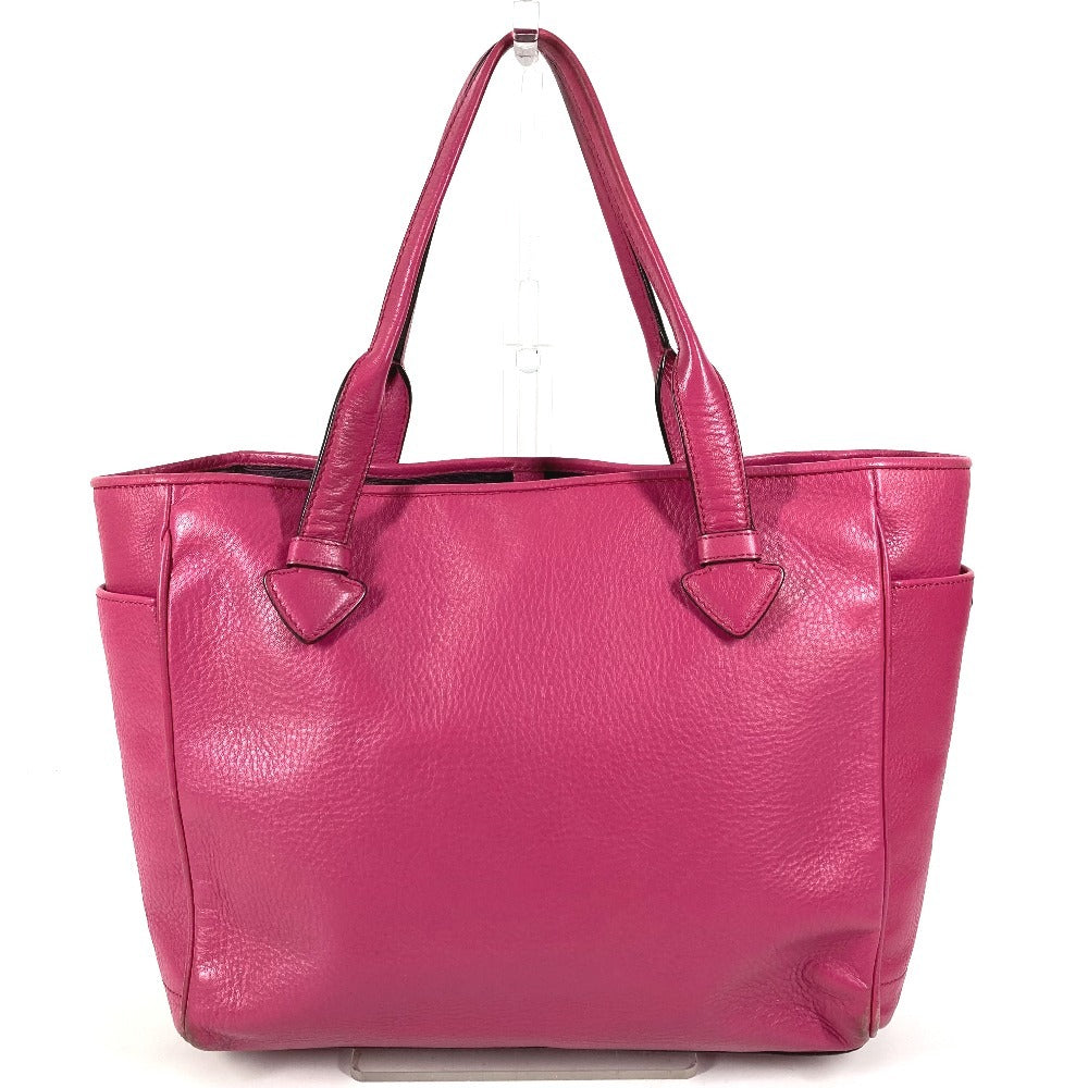 LOEWE Logo Heritage Tote Bag Shoulder Bag Leather Unisex Pink