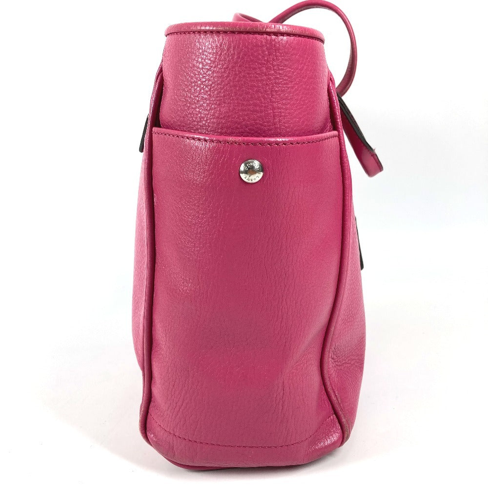 LOEWE Logo Heritage Tote Bag Shoulder Bag Leather Unisex Pink