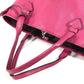 LOEWE Logo Heritage Tote Bag Shoulder Bag Leather Unisex Pink