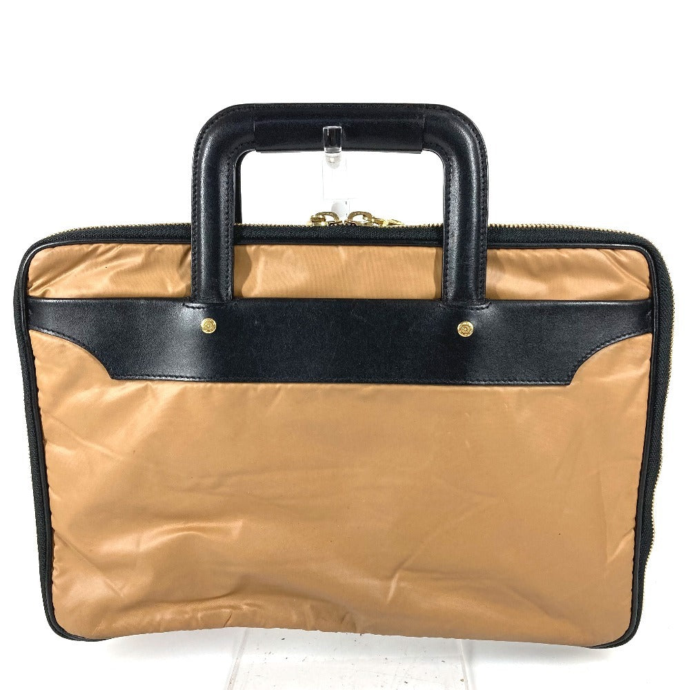 HUNTING WORLD Business Bag Laptop Case PC Logo Bag Tote Bag Document Bag Bicolor Handbag BATTUE CLOTH Unisex Beige