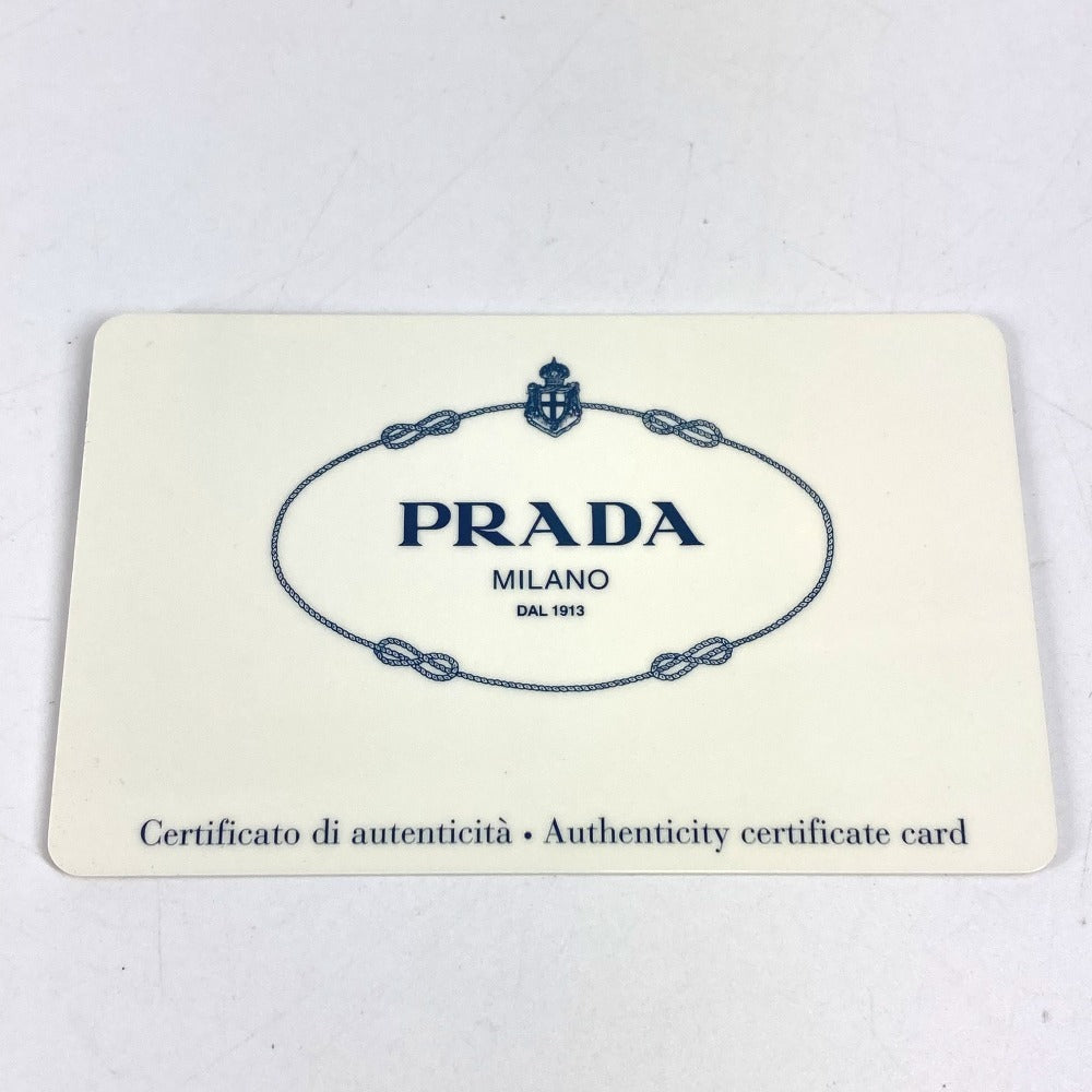 PRADA VA0484 トライアングルロゴ 三角ロゴ プレート ロボット ロゴ カバン トートバッグ ハンドバッグ レザー/ナイロン ユニセックス カーキ