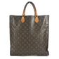 LOUIS VUITTON M51140 Monogram Sac Plat Tote Bag, Vertical Tote Handbag, Monogram Canvas, Unisex, Brown