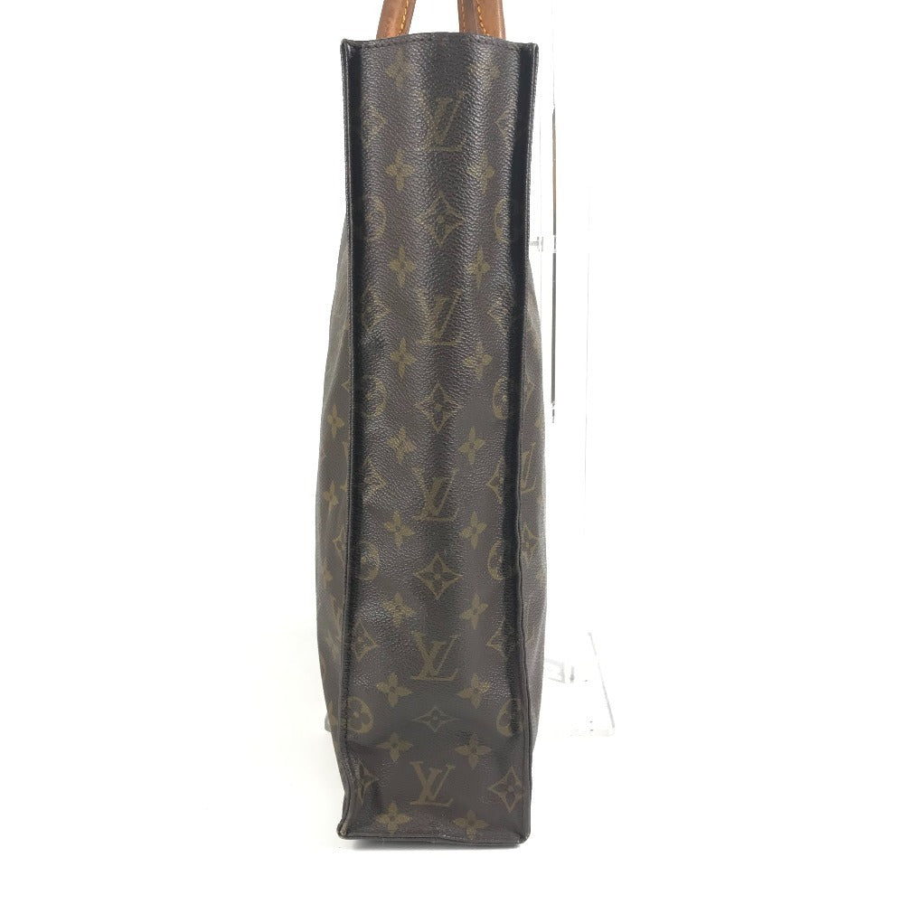 LOUIS VUITTON M51140 Monogram Sac Plat Tote Bag, Vertical Tote Handbag, Monogram Canvas, Unisex, Brown