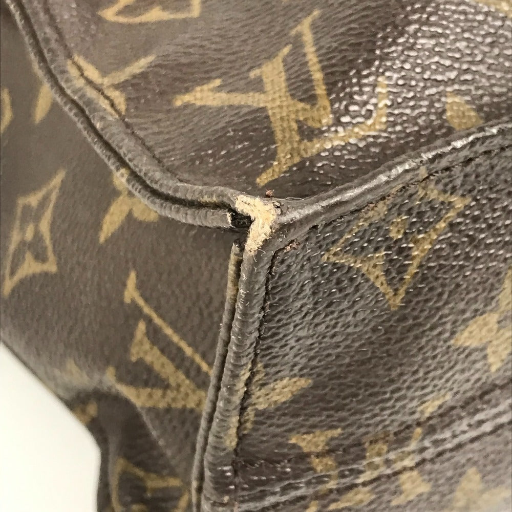 LOUIS VUITTON M51140 Monogram Sac Plat Tote Bag, Vertical Tote Handbag, Monogram Canvas, Unisex, Brown