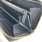 GUCCI 547591 Logo Long Wallet Round Zipper Leather Unisex Black