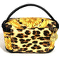 VERSACE Leopard Vintage Vanity Bag Mini Multi Pouch Cosmetic Pouch Makeup Pouch Pile Pouch PVC/Leather Unisex Yellow
