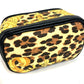 VERSACE Leopard Vintage Vanity Bag Mini Multi Pouch Cosmetic Pouch Makeup Pouch Pile Pouch PVC/Leather Unisex Yellow