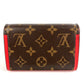 LOUIS VUITTON M64587 Monogram Portefeuille Flore Compact Compact Wallet Bi-fold Wallet Monogram Canvas Ladies Red