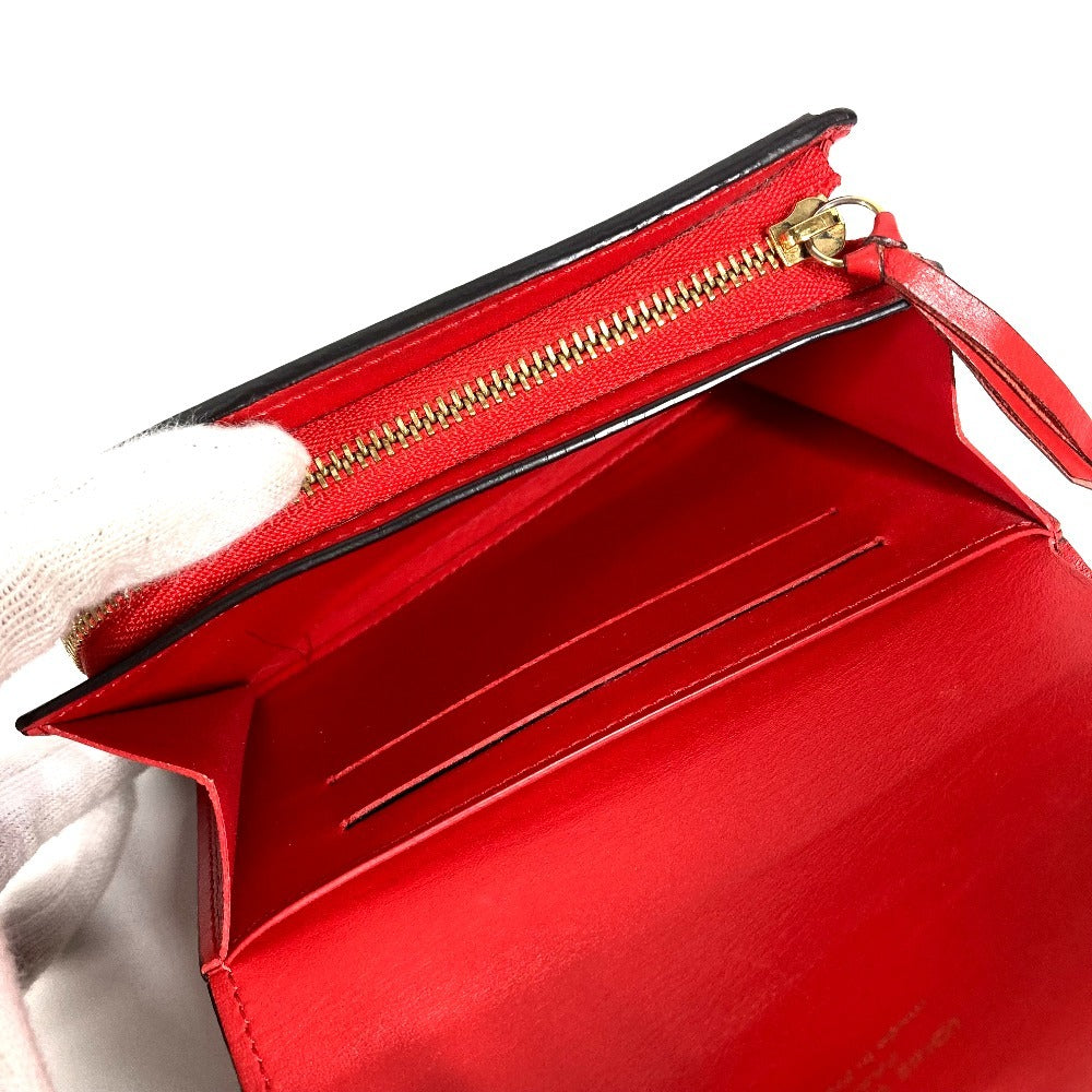 LOUIS VUITTON M64587 Monogram Portefeuille Flore Compact Compact Wallet Bi-fold Wallet Monogram Canvas Ladies Red