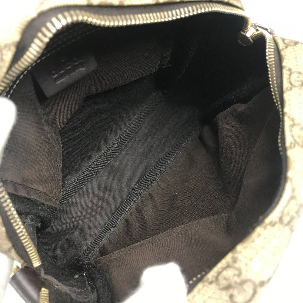 GUCCI 233268 GG Supreme Logo Crossbody Pouch Bag Shoulder Bag GG Supreme Canvas Unisex Beige