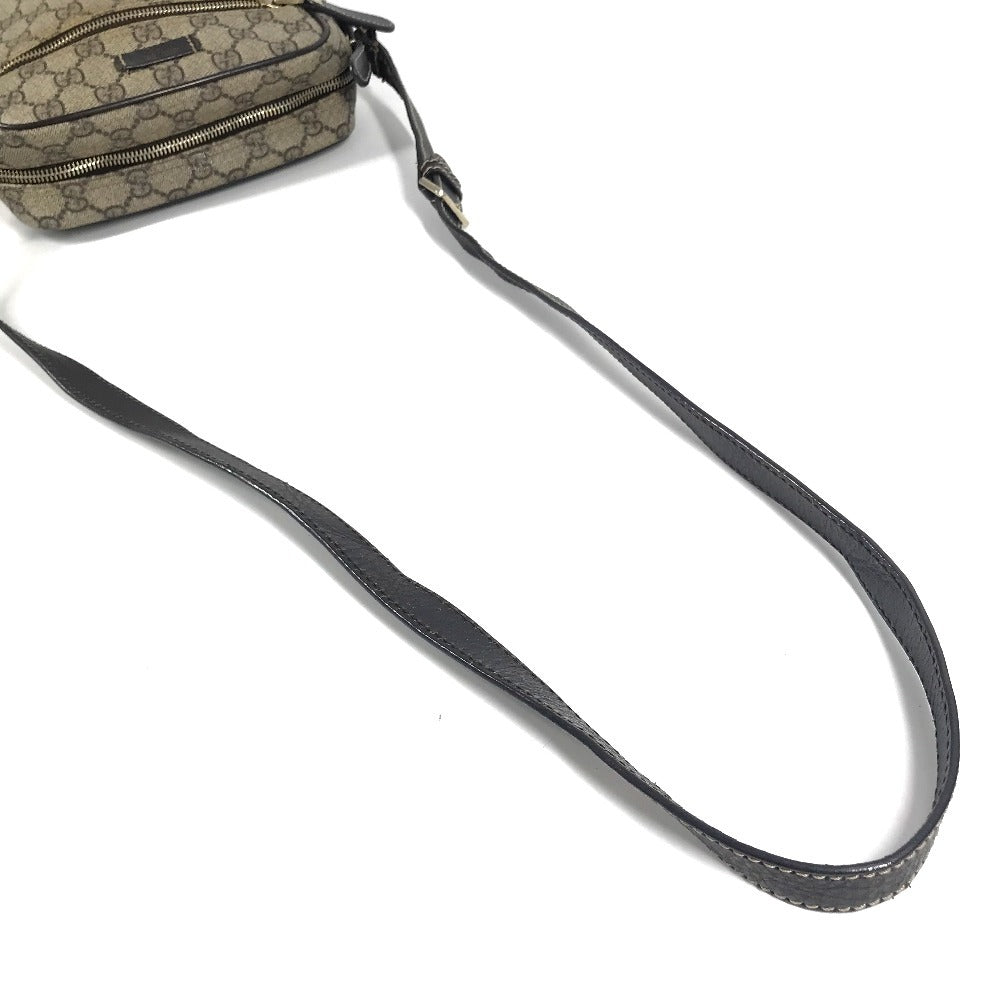 GUCCI 233268 GG Supreme Logo Crossbody Pouch Bag Shoulder Bag GG Supreme Canvas Unisex Beige