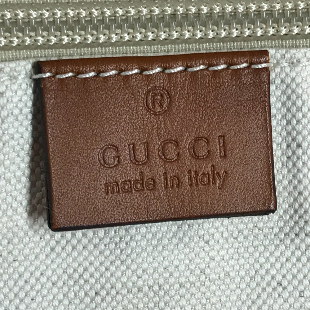 GUCCI 286198 GG ロゴ カバン トートバッグ トラベルバッグ ハンドバッグ レザー/ナイロン ユニセックス オレンジ