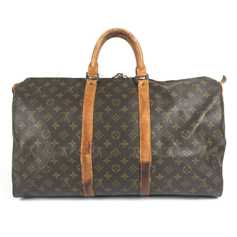 LOUIS VUITTON M41426 Monogram Keepall 50 Travel Bag, Handbag, Travel Bag, Boston Bag, Monogram Canvas, Unisex, Brown