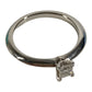 TIFFANY&Co. D0.19ct Diamond Princess Cut Platinum Accessory Jewelry Ring Pt950 Ladies Silver