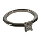 TIFFANY&Co. D0.19ct Diamond Princess Cut Platinum Accessory Jewelry Ring Pt950 Ladies Silver