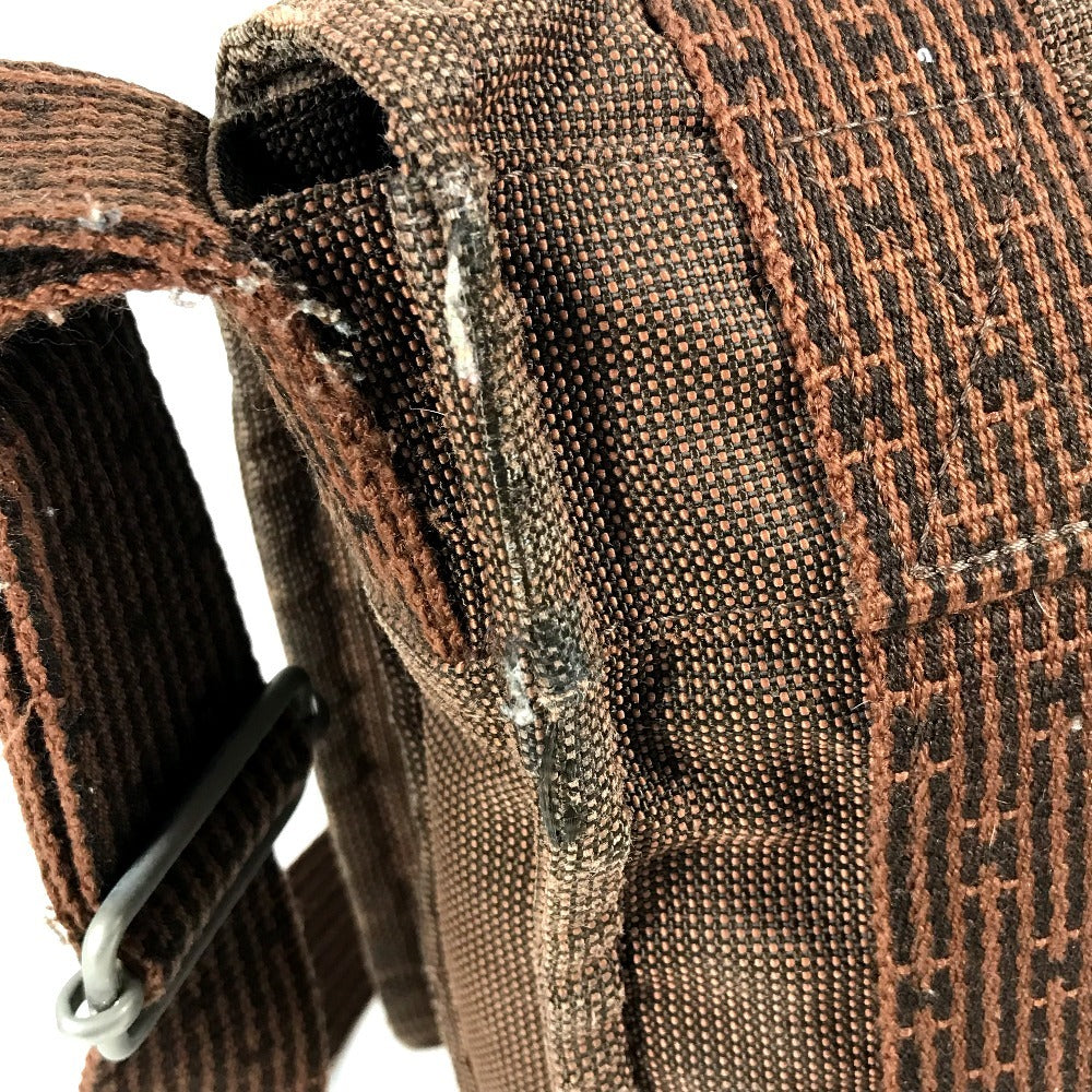 HERMES เออร์ไลน์ บาซัส PM บาซัส PM กระเป๋า สะพายข้าง กระเป๋าสะพาย Messenger Bag ผ้าแคนวาส unisex สีน้ำตาล