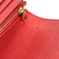 LOUIS VUITTON M61181 Monogram Empreinte Portefeuille Sarah กระเป๋าสตางค์ใบยาวแบบพับ กระเป๋าสตางค์ Monogram Empreinte Leather สำหรับทุกเพศ สีแดง