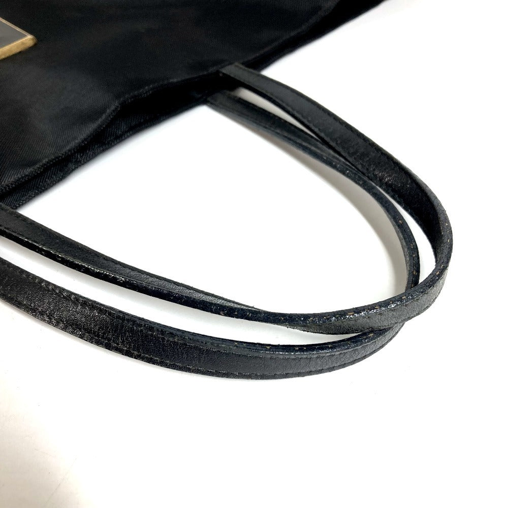 FENDI วินเทจ FF โลโก้ กระเป๋าสะพายข้างตาข่าย กระเป๋าโท้ท กระเป๋าถือ หนัง/ตาข่าย ยูนิเซ็กส์ สีดำ