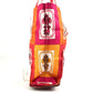 HERMES Bag, Eco-Friendly, Foldable, Silky Pop Tote Bag, Handbag, Shoulder Bag, Silk, Women's, Red