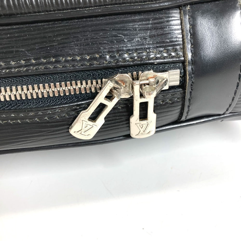 LOUIS VUITTON M54472 Epi Porte Document Voyage PDV กระเป๋าถือ กระเป๋าเอกสาร กระเป๋าเอกสาร กระเป๋าธุรกิจ หนัง Epi Unisex สีดำ Noir