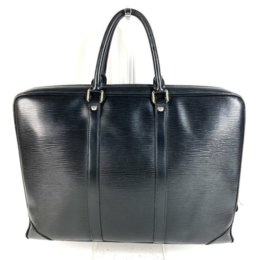 LOUIS VUITTON M54472 エピ ポルト ドキュマン ヴォワヤージュ PDV ハンドバッグ 書類バッグ ブリーフケース ビジネスバッグ エピレザー ユニセックス ノワール ブラック