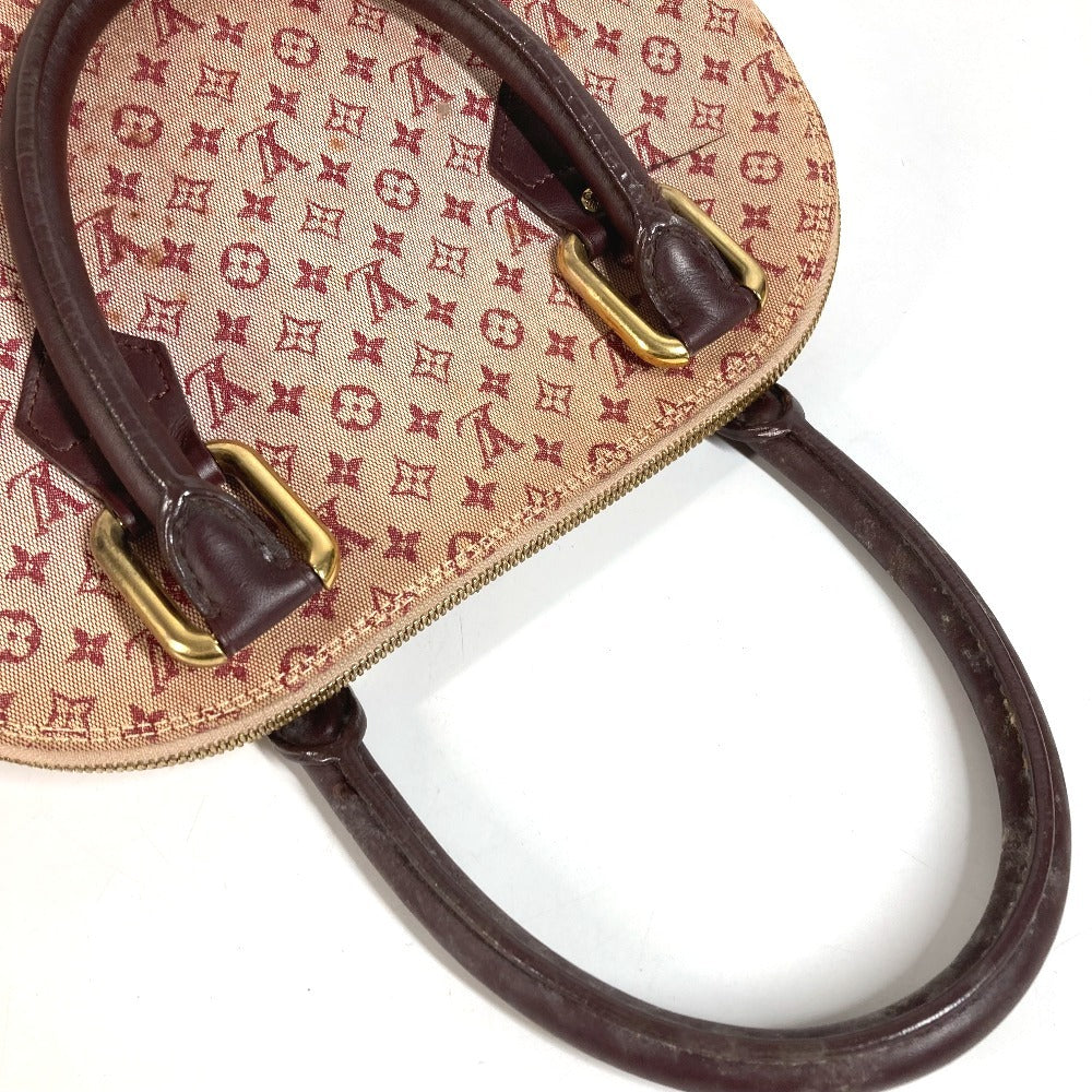 LOUIS VUITTON M92204 โมโนแกรมมินิ อัลมา แฮนด์แบ็ก โท้ทแบ็ก กระเป๋า กระเป๋าสะพายข้าง โมโนแกรมมินิแคนวาส สำหรับผู้หญิง สีกุหลาบแดง