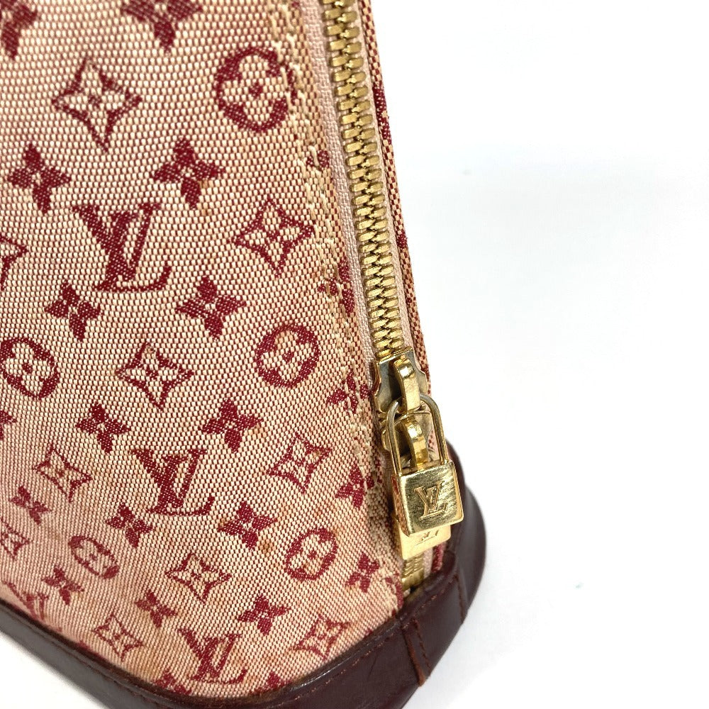 LOUIS VUITTON M92204 โมโนแกรมมินิ อัลมา แฮนด์แบ็ก โท้ทแบ็ก กระเป๋า กระเป๋าสะพายข้าง โมโนแกรมมินิแคนวาส สำหรับผู้หญิง สีกุหลาบแดง