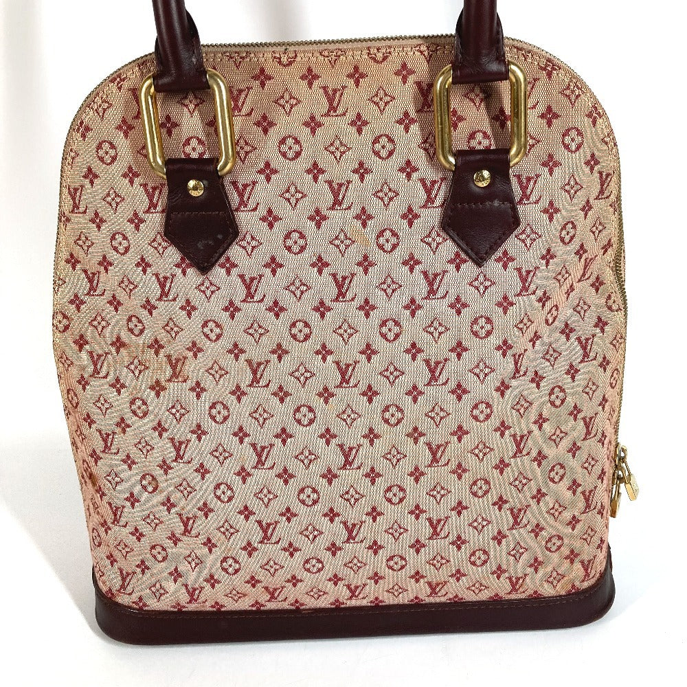 LOUIS VUITTON M92204 โมโนแกรมมินิ อัลมา แฮนด์แบ็ก โท้ทแบ็ก กระเป๋า กระเป๋าสะพายข้าง โมโนแกรมมินิแคนวาส สำหรับผู้หญิง สีกุหลาบแดง
