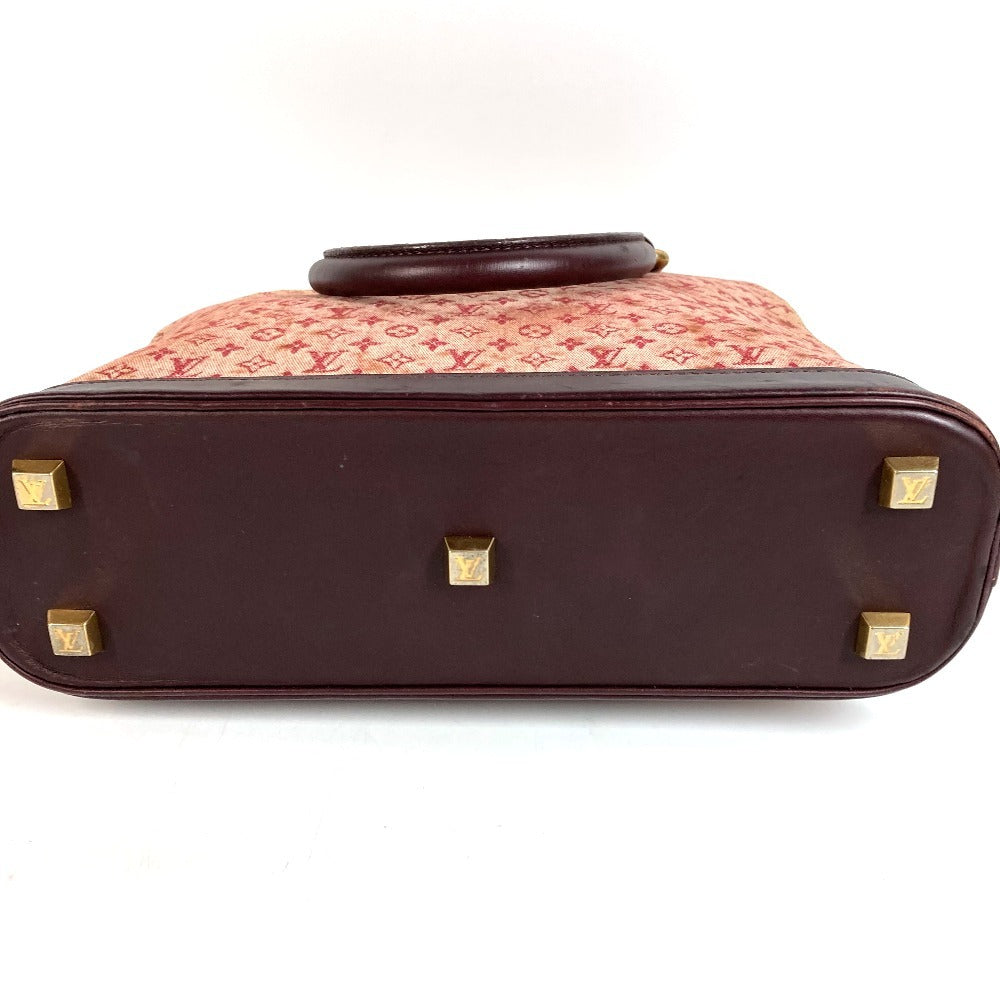 LOUIS VUITTON M92204 โมโนแกรมมินิ อัลมา แฮนด์แบ็ก โท้ทแบ็ก กระเป๋า กระเป๋าสะพายข้าง โมโนแกรมมินิแคนวาส สำหรับผู้หญิง สีกุหลาบแดง