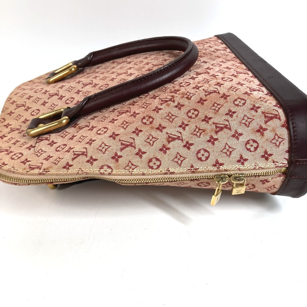 LOUIS VUITTON M92204 โมโนแกรมมินิ อัลมา แฮนด์แบ็ก โท้ทแบ็ก กระเป๋า กระเป๋าสะพายข้าง โมโนแกรมมินิแคนวาส สำหรับผู้หญิง สีกุหลาบแดง