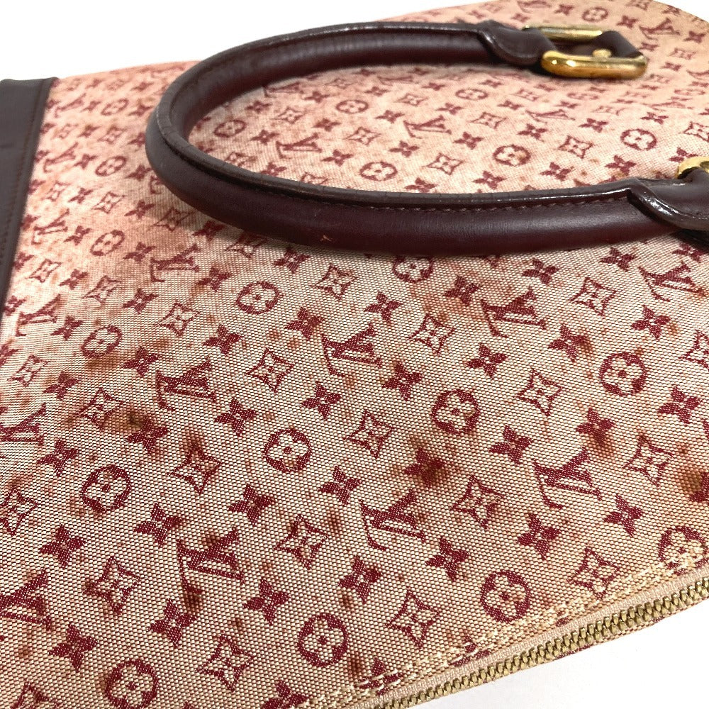 LOUIS VUITTON M92204 โมโนแกรมมินิ อัลมา แฮนด์แบ็ก โท้ทแบ็ก กระเป๋า กระเป๋าสะพายข้าง โมโนแกรมมินิแคนวาส สำหรับผู้หญิง สีกุหลาบแดง