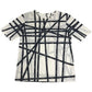 HERMES Bolduc pattern logo total pattern apparel top short sleeve t-shirt cotton ladies black