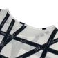HERMES Bolduc pattern logo total pattern apparel top short sleeve t-shirt cotton ladies black