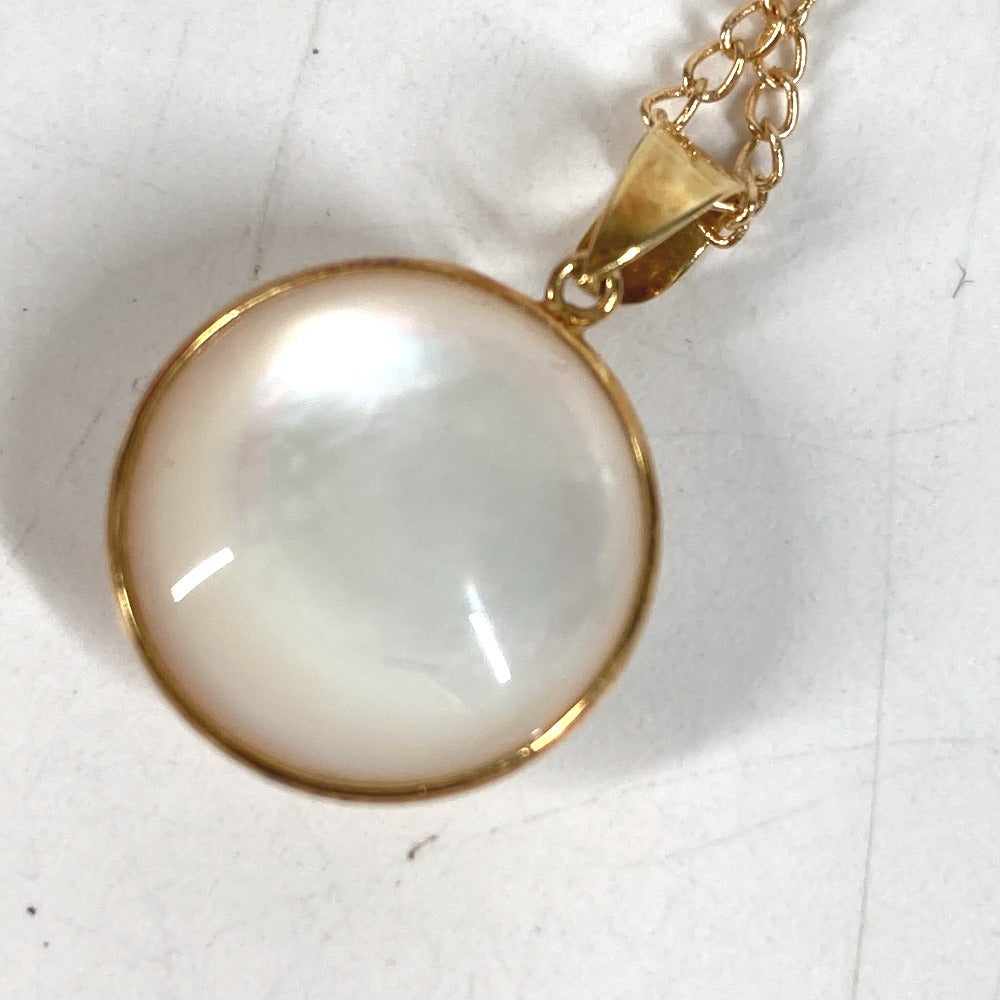 TASAKI Gold K18 18K Pearl Pendant Top Accessory Jewelry Chain Necklace K18 Women's White
