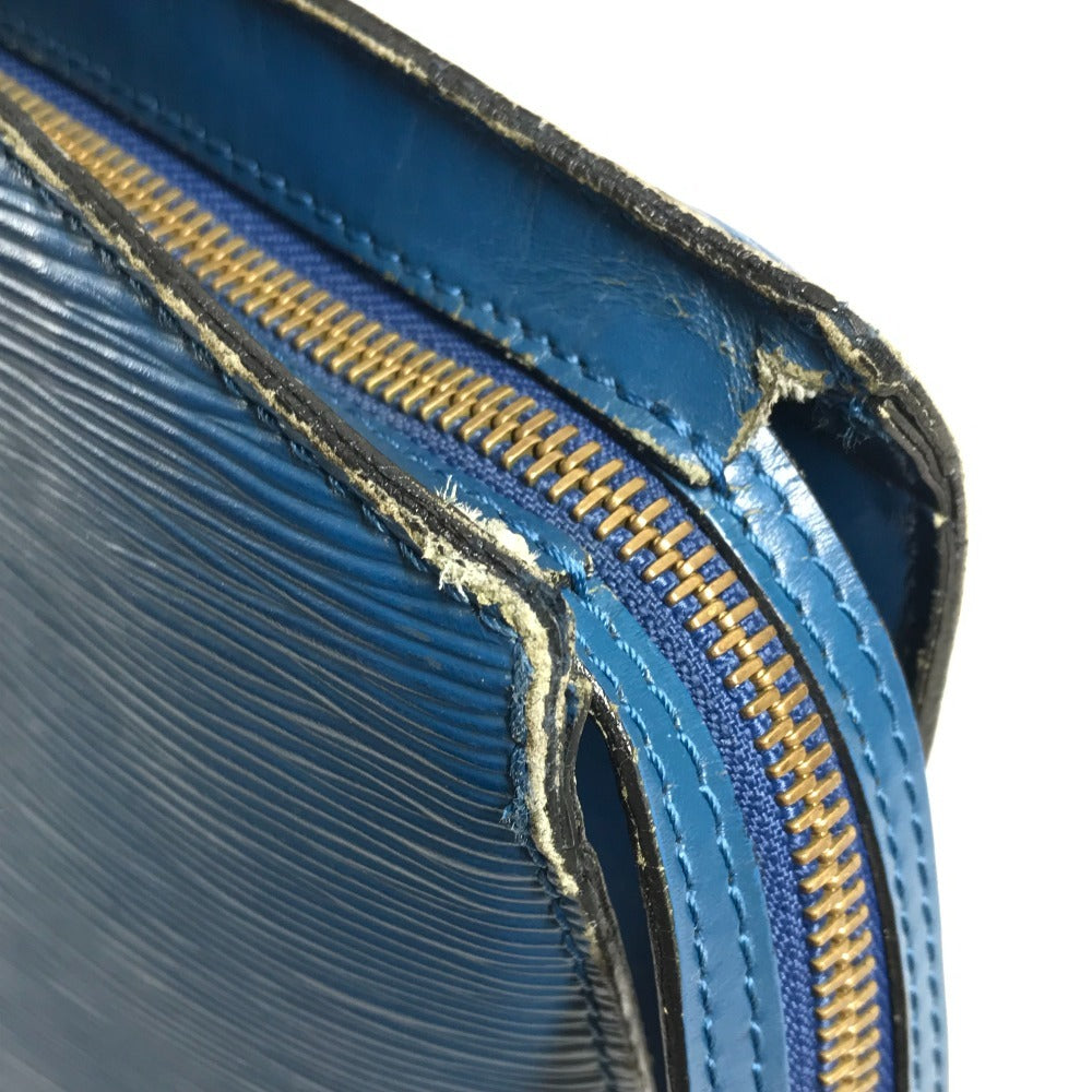 LOUIS VUITTON M52265 Epi Saint Jacques Shopping Shoulder Bag กระเป๋าสะพาย กระเป๋าถือ หนัง Epi Unisex Toledo Blue สีน้ำเงิน
