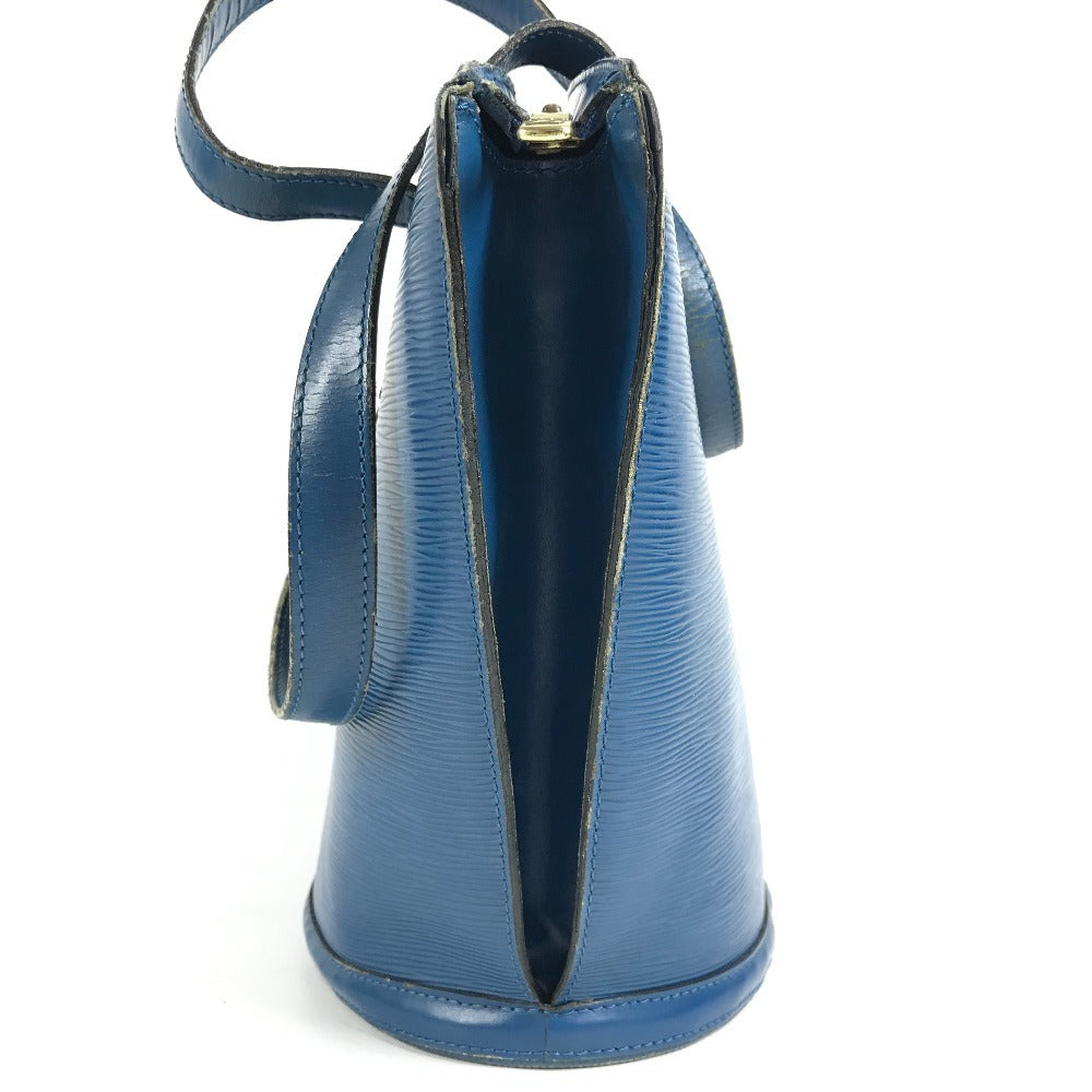 LOUIS VUITTON M52265 Epi Saint Jacques Shopping Shoulder Bag กระเป๋าสะพาย กระเป๋าถือ หนัง Epi Unisex Toledo Blue สีน้ำเงิน