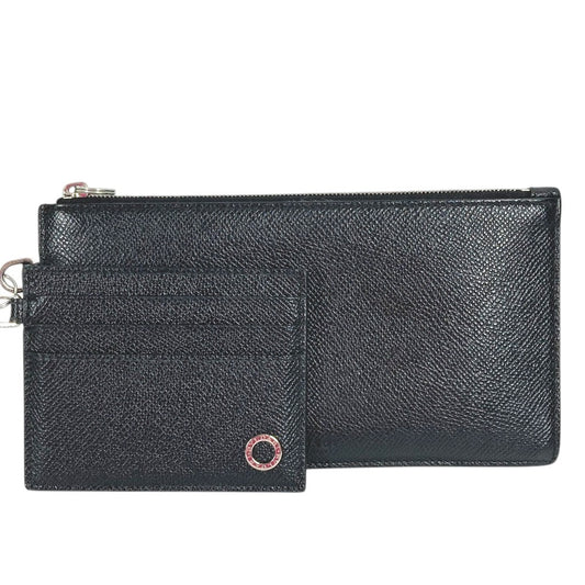 BVLGARI ブルガリブルガリメン コインケース＆カードケース 長財布 ウォレット 名刺入れ パスケース コインケース レザー ユニセックス ブラック